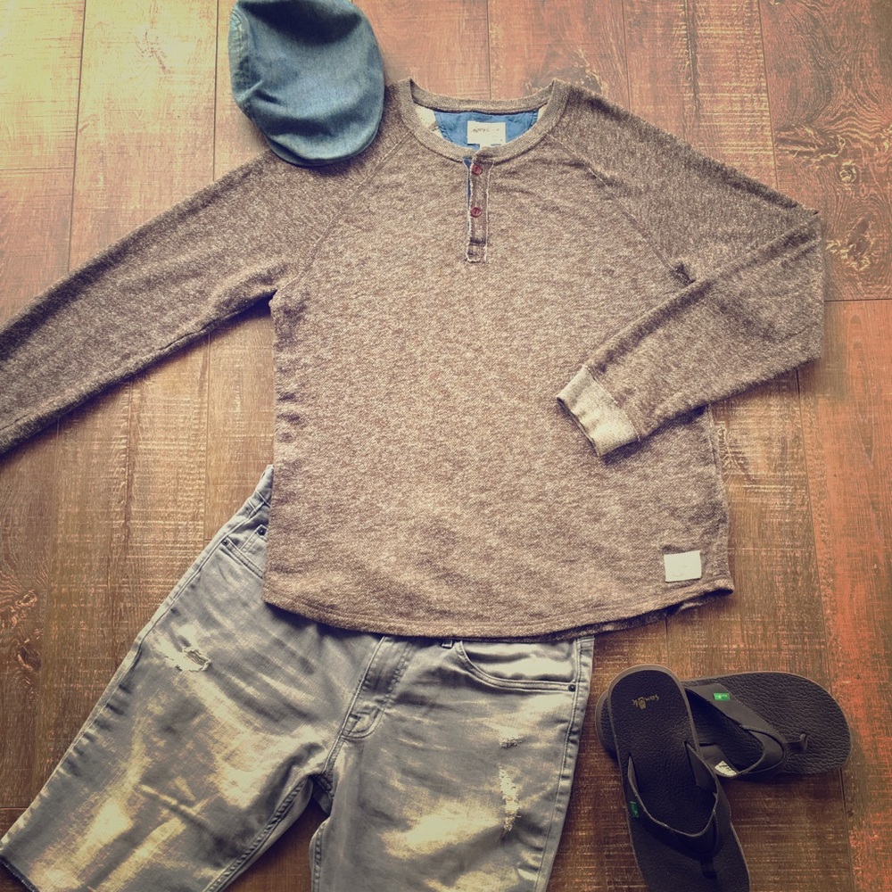 Lucky Brand sweatshirt, long sleeve tee